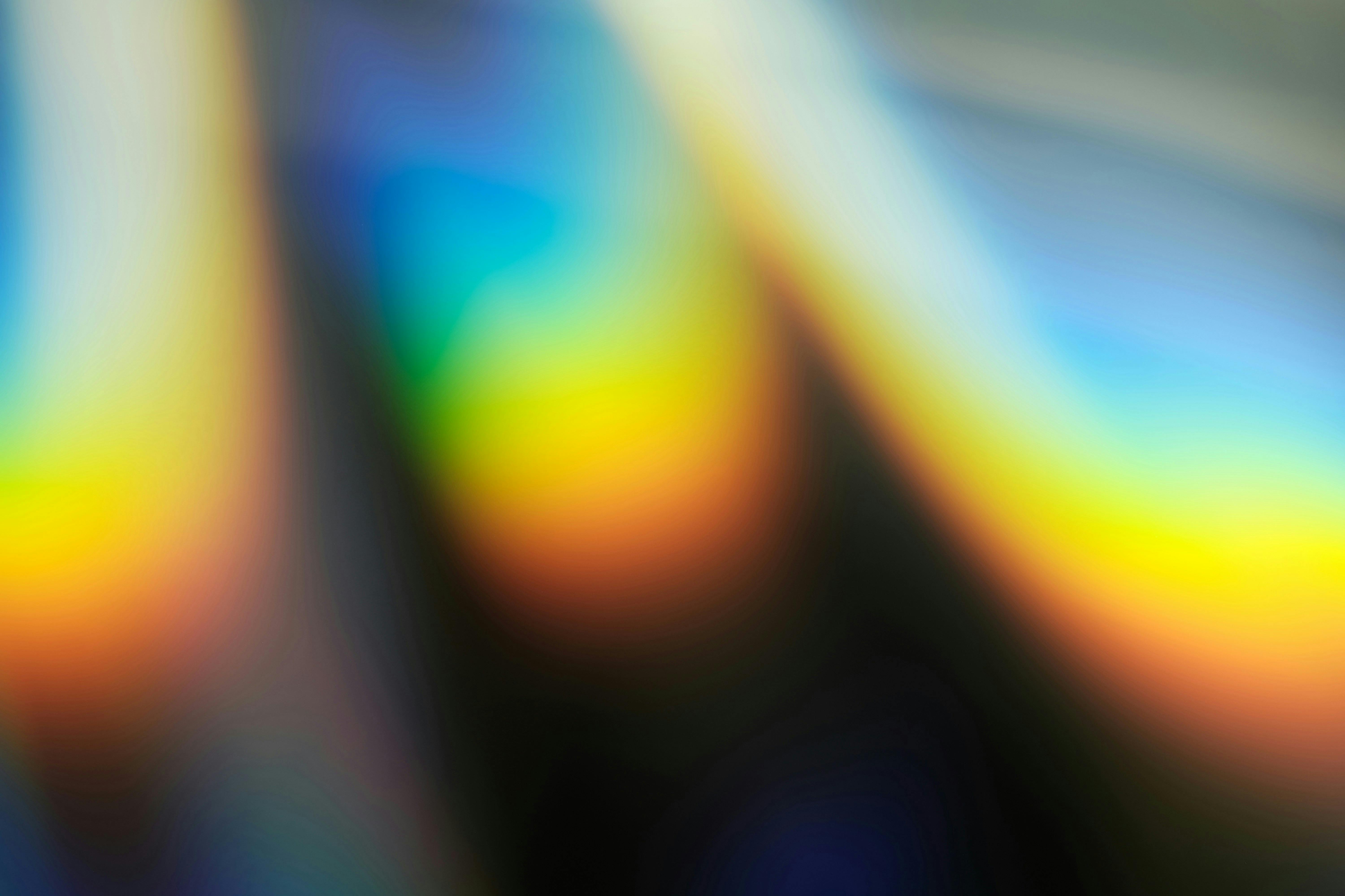 lumiere multicolore sur fond noir